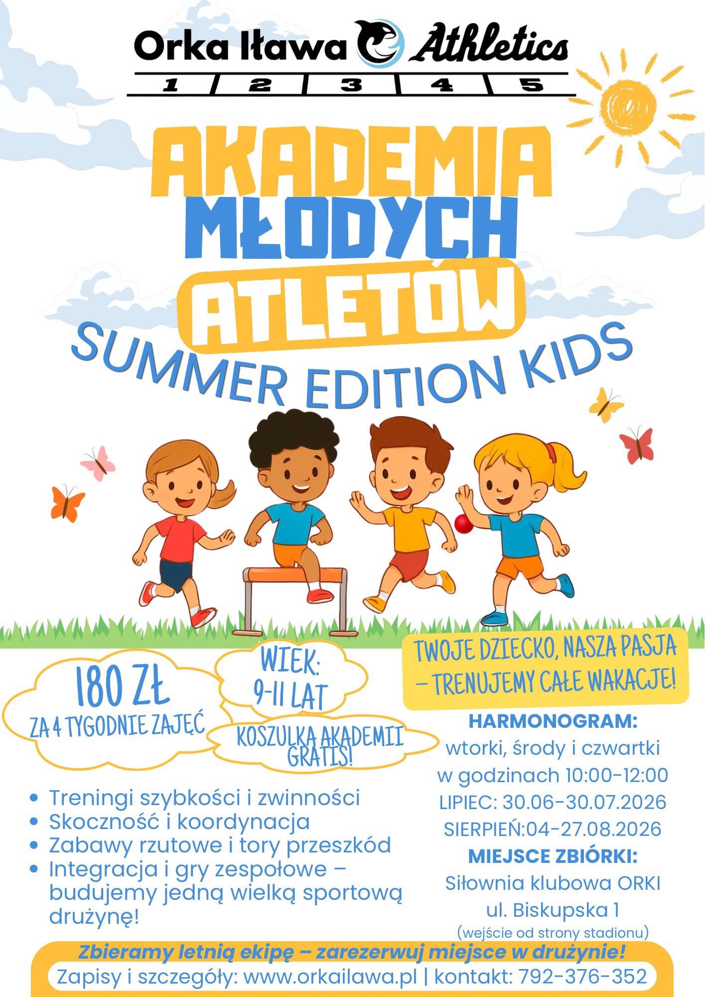 AKADEMIA MŁODYCH ATLETÓW: SUMMER EDITION KIDS!