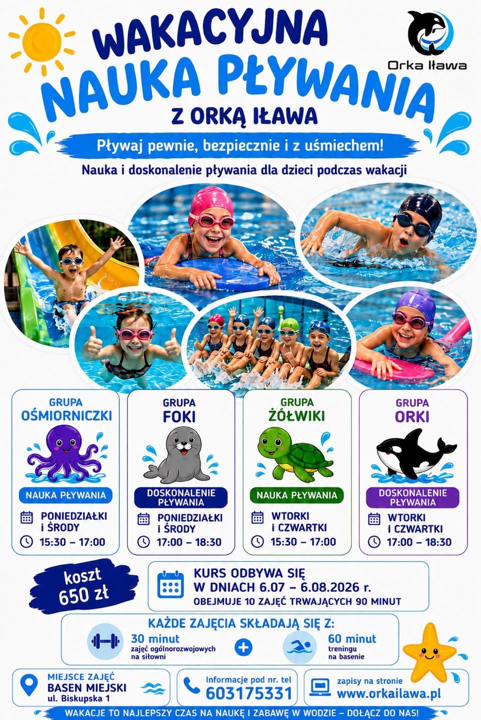 Wakacyjna nauka pływania w Orce - zapisy ruszyły!