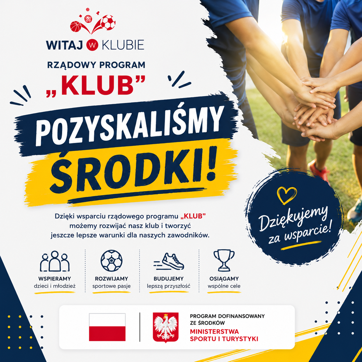 Młodzi sportowcy ruszają na obozy z wsparciem Programu KLUB!